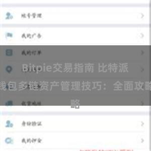 Bitpie交易指南 比特派钱包多链资产管理技巧：全面攻略