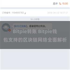 Bitpie转账 Bitpie钱包支持的区块链网络全面解析