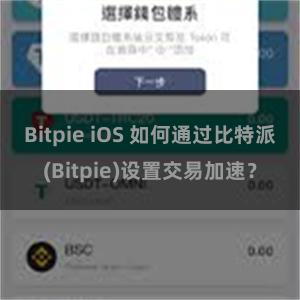 Bitpie iOS 如何通过比特派(Bitpie)设置交易加速？